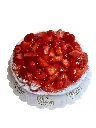 Aardbeien vlaai zonder slagroom